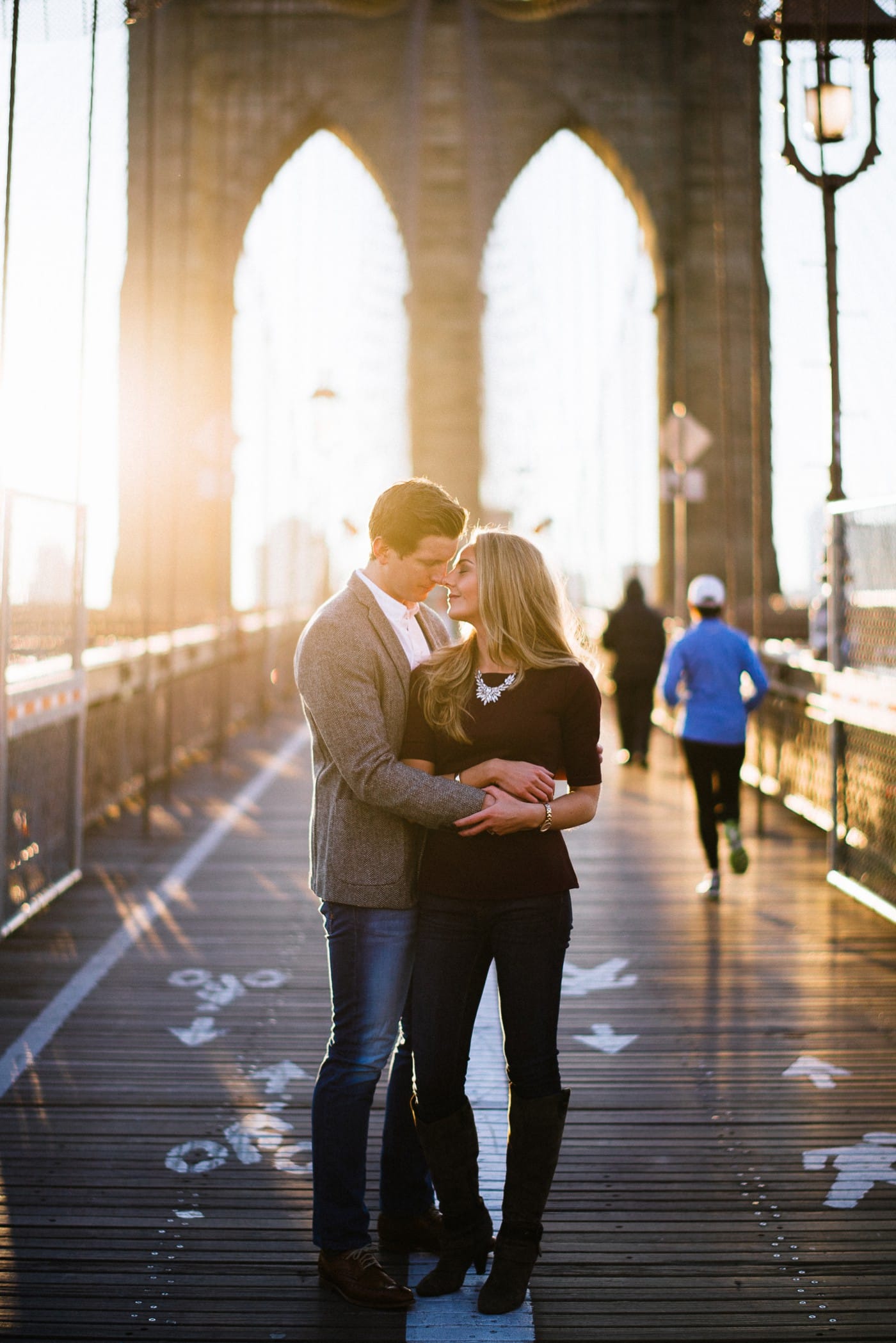 NYC Brooklyn Bridge Engagement Photos New York City Wedding Photographer